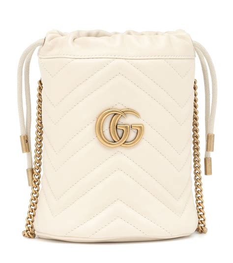 gucci white bucket bag